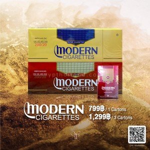 Modern Cigarettes 2 คอต ( คละรสได้ ) ราคา 1,299 บาท จัดส่งฟรีทั่วประเทศ !!