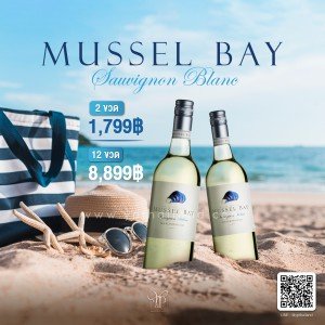 ไวน์ขาว Mussel Bay 2 ขวด ราคา 1,799 บาท จัดส่งฟรีทั่วประเทศ!