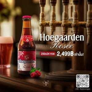 Hoegaarden Rosee 1 ถาด 24 ขวด ราคา 2,499 บาท จัดส่งฟรีทั่วประเทศ