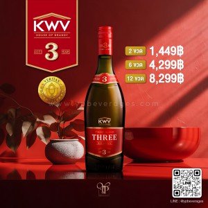 KWV 3 YEARS OLD BRANDY ราคา 2 ขวด 1,449 บาท จัดส่งฟรีทั่วประเทศ
