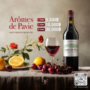 Aromes De Pavie Saint-Emilion Grand Cru ปี 2017 ราคา 5,500 บาท จัดส่งฟรีทั่วประเทศ!