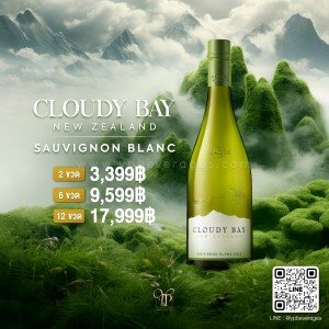 CLOUDY BAY SAUVIGNON BLANC 2 ขวด 3,399 บาท จัดส่งฟรีทั่วประเทศ!