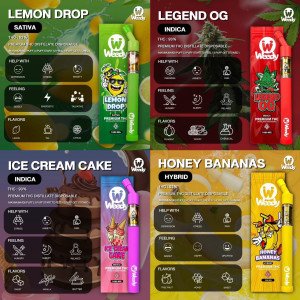 WEEDY WEED VAPE พอดกัญชาใช้แล้วทิ้ง ราคาถูกที่สุดในตลาด