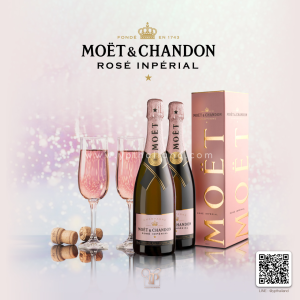MOËT & CHANDON Rosé Impérial แชมเปญกุหลาบที่ได้รับความนิยม