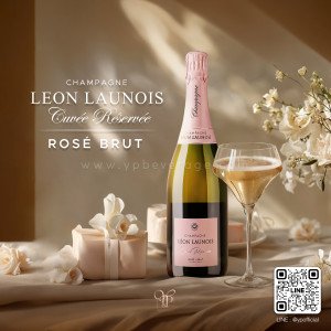 LEON LAUNOIS Cuvée Réservée Rosé Brut (LEON Rose Brut) แสตมป์ไทย