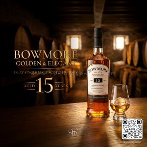 BOWMORE 15 ปี GOLDEN & ELEGANT ราคา 2999 บาท จัดส่งฟรีทั่วประเทศ!