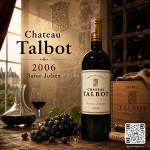 CHATEAU TALBOT 2006 ไวน์แดงคลาสสิกจากเขต Saint-Julien แห่ง Bordeaux ประเทศฝรั่งเศส