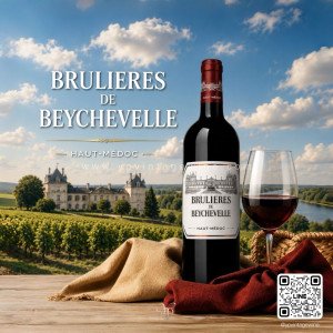 LES BRULIÈRES DE BEYCHEVELLE HAUT-MÉDOC 2022 แสตมป์ไทย ราคา 1,499 บาท